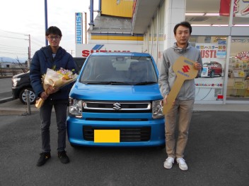 ワゴンＲを納車させていただきました！